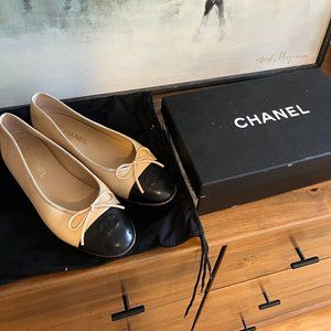 Chanel Lambskin Ballet Flats Size 40